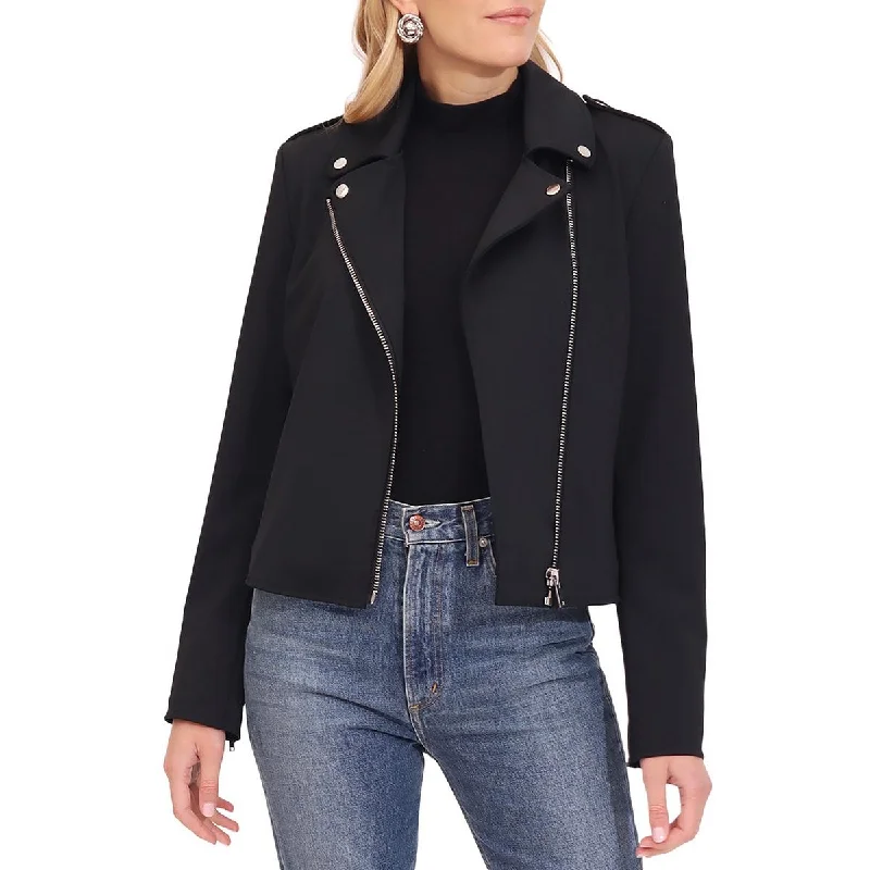Lively And Youthful Bagatelle Womens Asymmetric Nylon Motorcycle Jacket