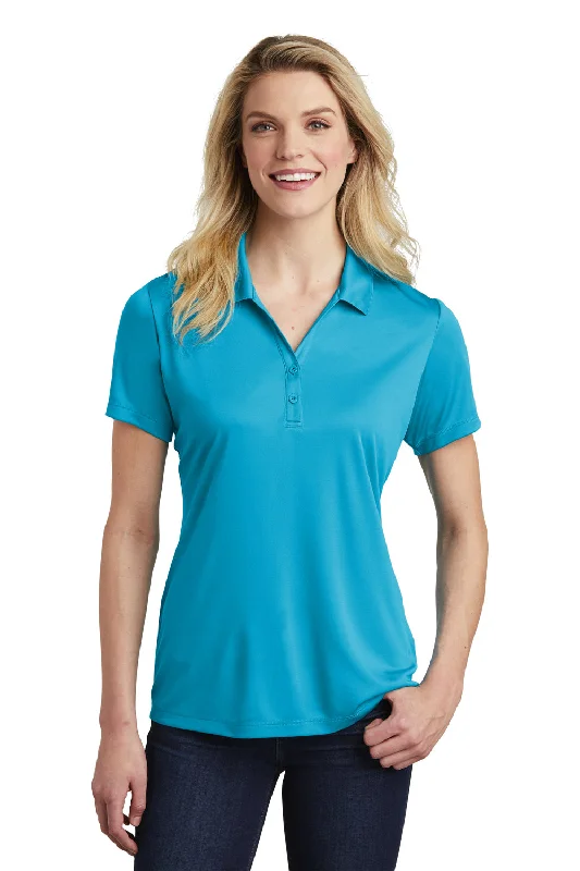 Basic Version Sport-Tek Womens Competitor Moisture Wicking Short Sleeve Polo Shirt - Atomic Blue Basic Version Sport-Tek Womens Competitor Moisture Wicking Short Sleeve Polo Shirt - Atomic Blue