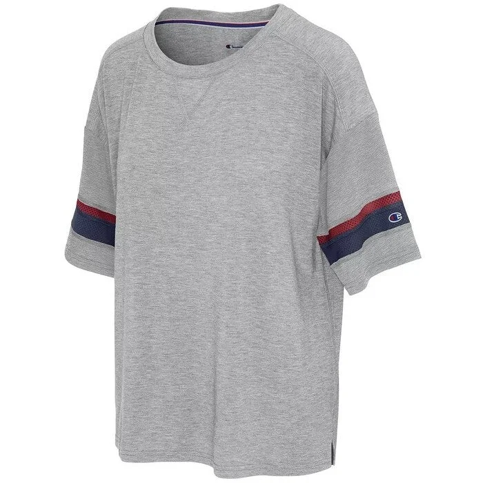 Versatile Comfort Champion Women's Gym Issue Football T-Shirt Dark Gray Size Large