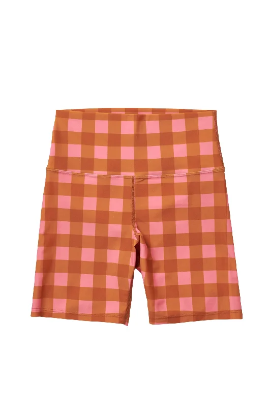 Double-sided Wear Women's Bike Shorts / Seaside Gingham