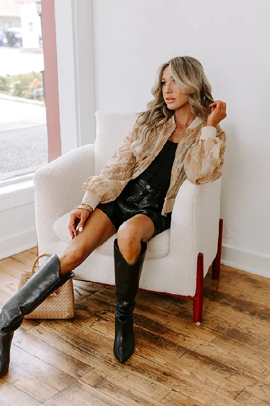 Fashion Expert Statement Piece Velvet Burnout Bomber Jacket