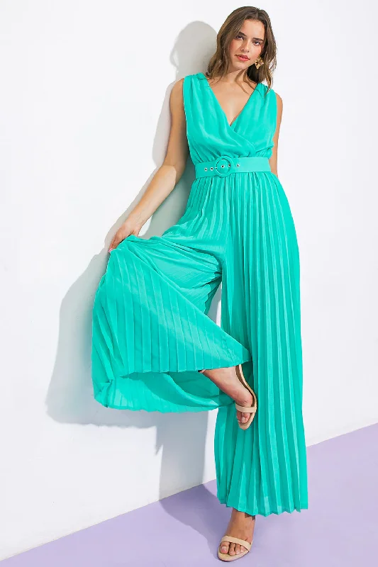 Effortless Dressing GOOD LUCK CHARM WOVEN JUMPSUIT