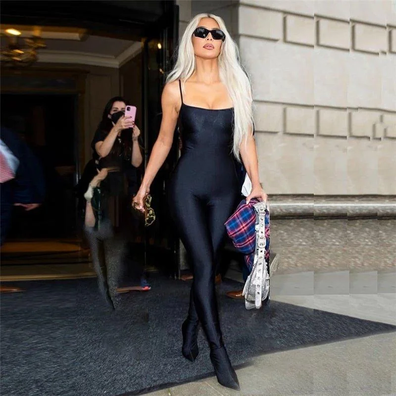 Relaxed Fits Sports Tights Jumpsuit