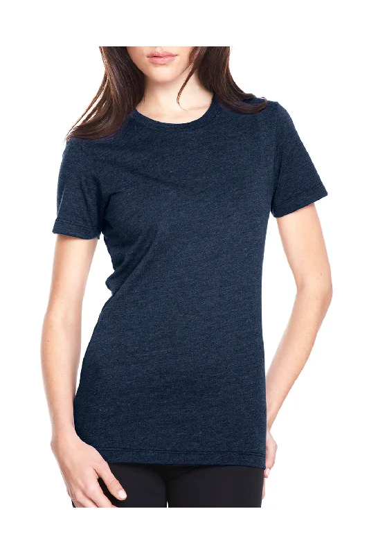Warm Atmosphere Next Level Womens CVC Jersey Short Sleeve Crewneck T-Shirt - Midnight Navy Blue Warm Atmosphere Next Level Womens CVC Jersey Short Sleeve Crewneck T-Shirt - Midnight Navy Blue