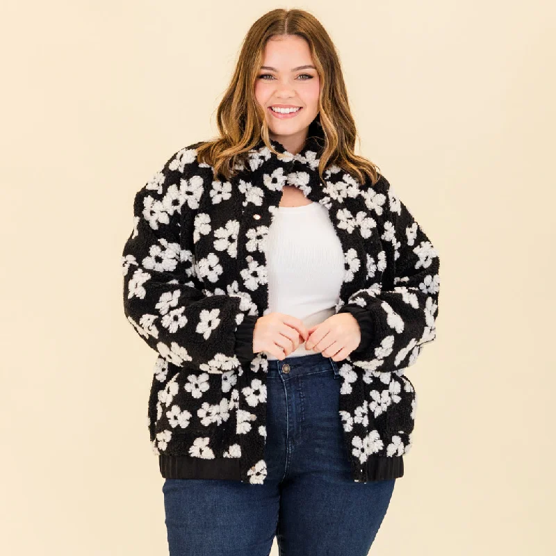 Street Fashion Cafe Conversations Jacket, Black